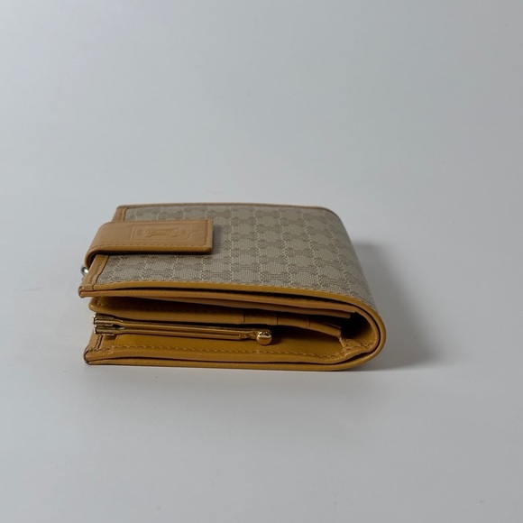 Vintage Celine Macadam Wallet – Tan Canvas, Triomphe Logo, Made in Italy - Picture 3 of 11